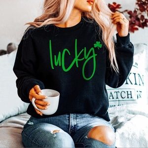 St. Patrick’s Day lucky crewneck sweatshirt